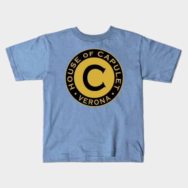 The House of Capulet Kids T-Shirt by Lyvershop